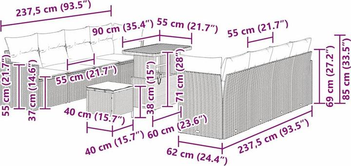 Produktbild vidaXL Jaylee