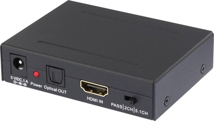 SpeaKa Professional 2 Port HDMI Audio Extraktor mit Toslink und Cinch Audio (R/L) (Extractor)
