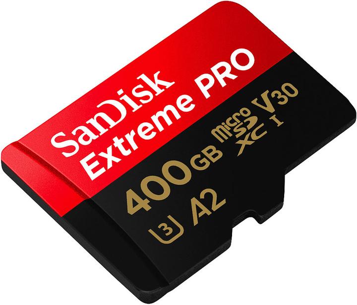 Actual product image SANDISK Extreme PRO (400 GB, microSDXC, U3, UHS-I)