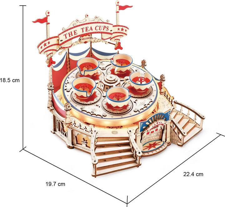 Produktbild Rokr Tilt-A-Whirl - 3D Holzbausatz (elektrisch)