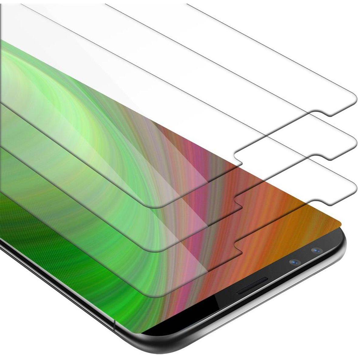 Cadorabo Displayschutzglas (3 Stück, ZTE Nubia Z17S), Smartphone Schutzfolie, Transparent