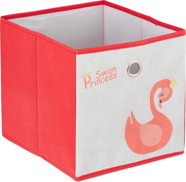 Actual product image Relaxdays Swan Kids' Shelf with Boxes