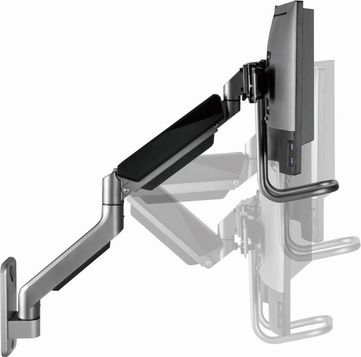 Image du produit Gembird Régulateur de vitesse sur deux moniteurs pour montage sur ścianie od 17 do 32inch obciążenie do 8 kg (Mur, 32", 8 kg)
