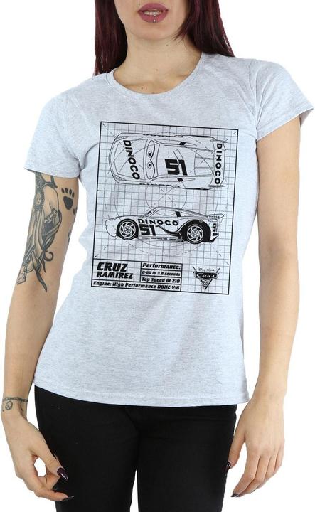 Image du produit Disney - T-shirt CARS CRUZ RAMIREZ BLUEPRINT - Femme (L)
