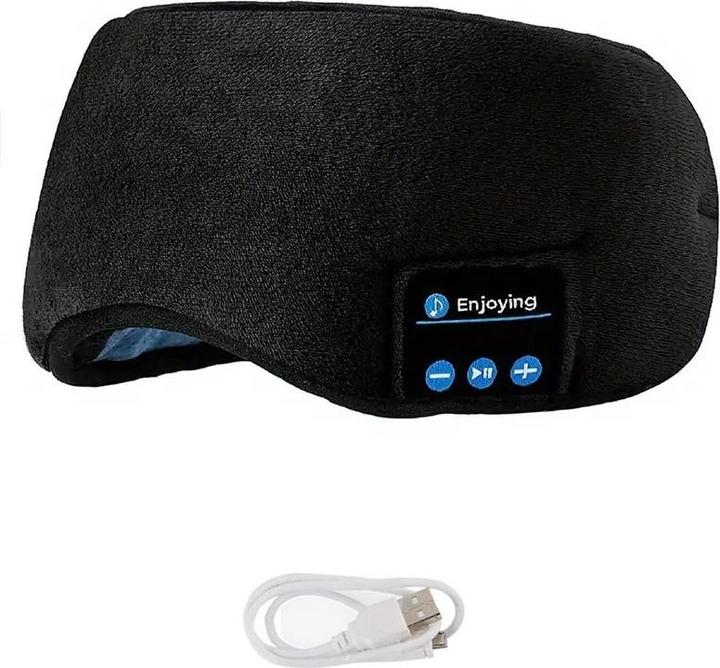 Image du produit Cbx Masque de sommeil Bluetooth avec écouteurs (Pas de réduction du bruit, 8 h, Sans fil)