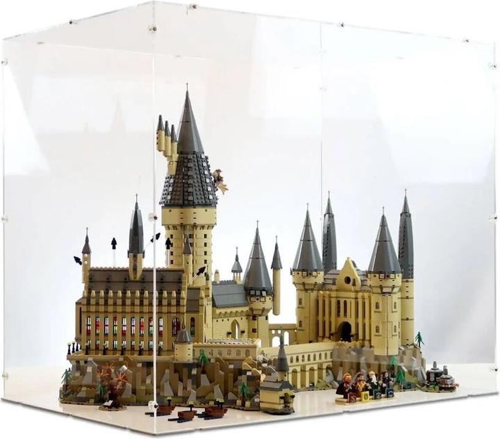 iDisplayit Display in acrilico per LEGO® 71043 Harry Potter Castello di Hogwarts (con base bianca)