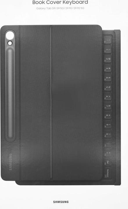 Actual product image Samsung Book Cover Keyboard (US, Galaxy Tab S9)