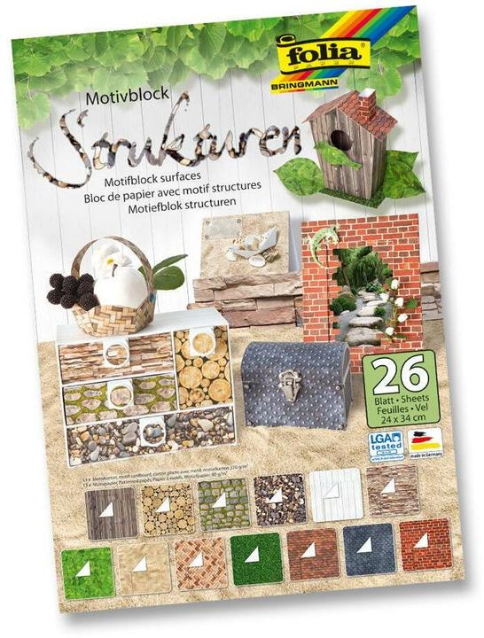 Image du produit Folia Structures des blocs de motifs (400 g/m², 26x)