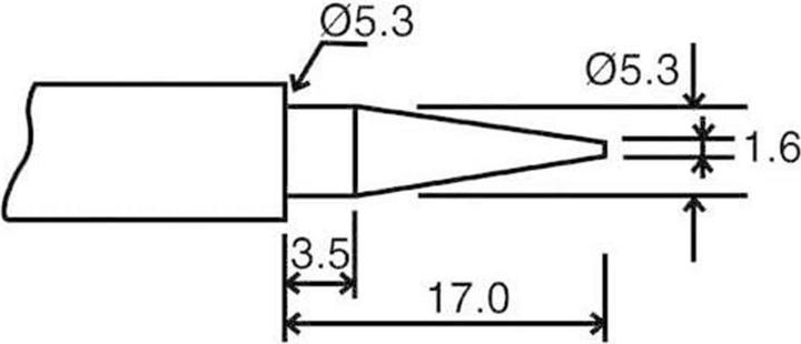 Actual product image Velleman Spare Bit Tip 1 For Vtssc10N-20N-30N (Spare)