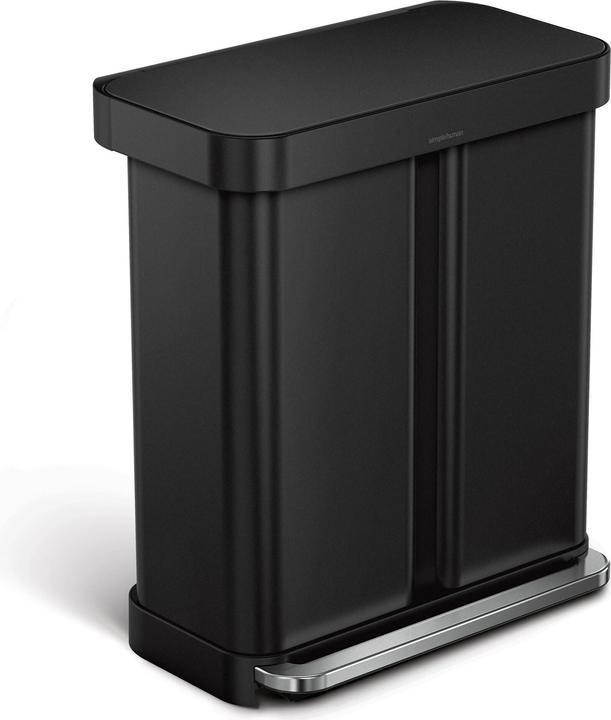 Actual product image Simplehuman Abfalleimer Step Can 34+24 l Schwarz (58 l)