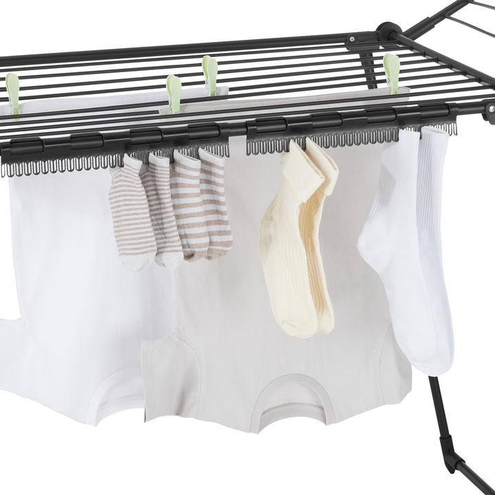 Immagine prodotto tectake Stendino Life, lunghezza di asciugatura 18 m, pieghevole (18 m)