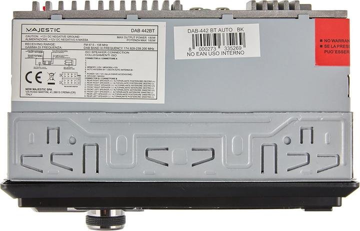 Image du produit Majestic Nouveau DAB-442 BT Car Media Receiver Black 180 W Bluetooth