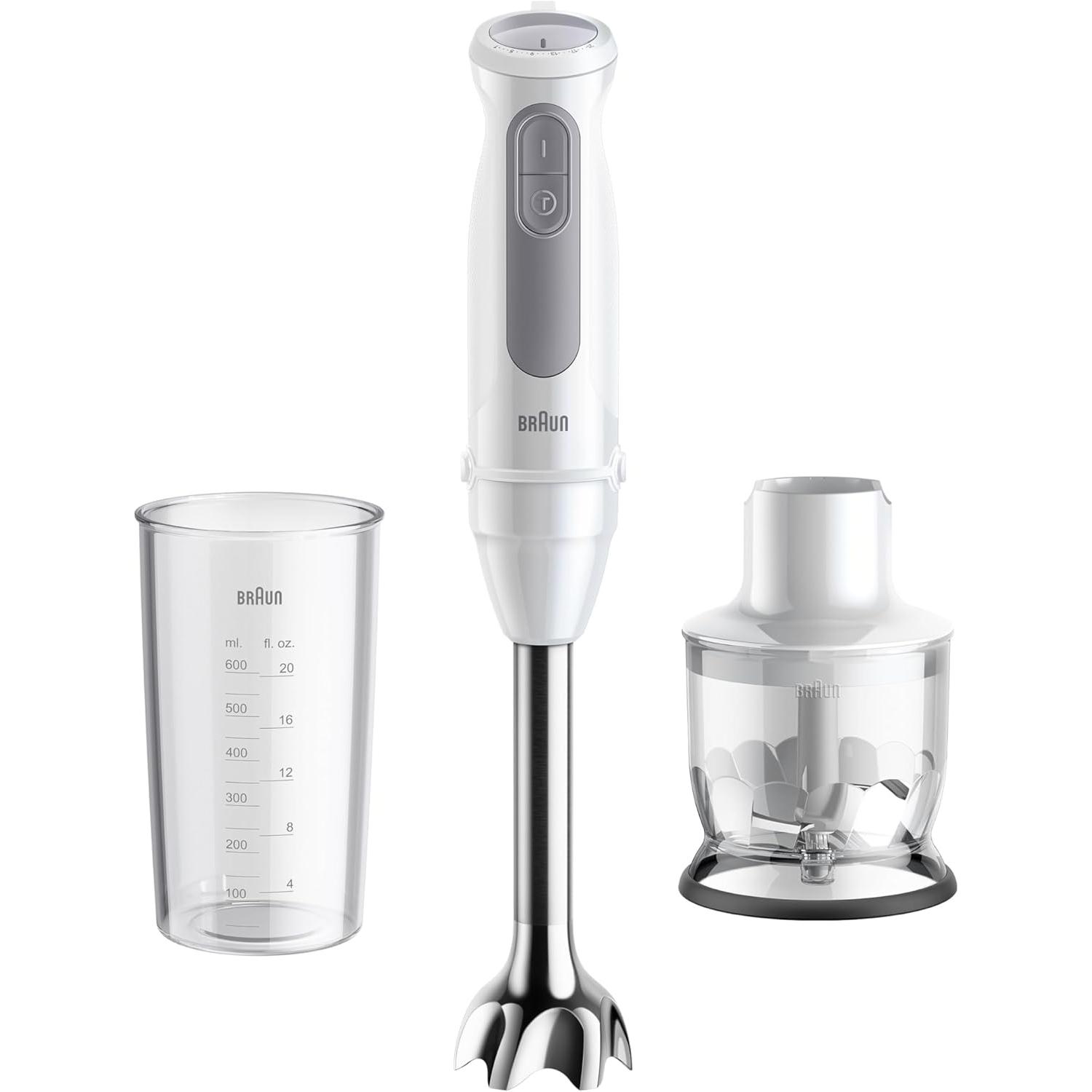 Braun MQ50201M MultiQuick 5, Staafmixer, Grijs, Wit