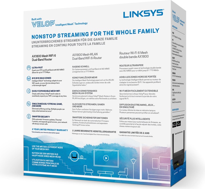 Produktbild Linksys Mesh-Router MR7350