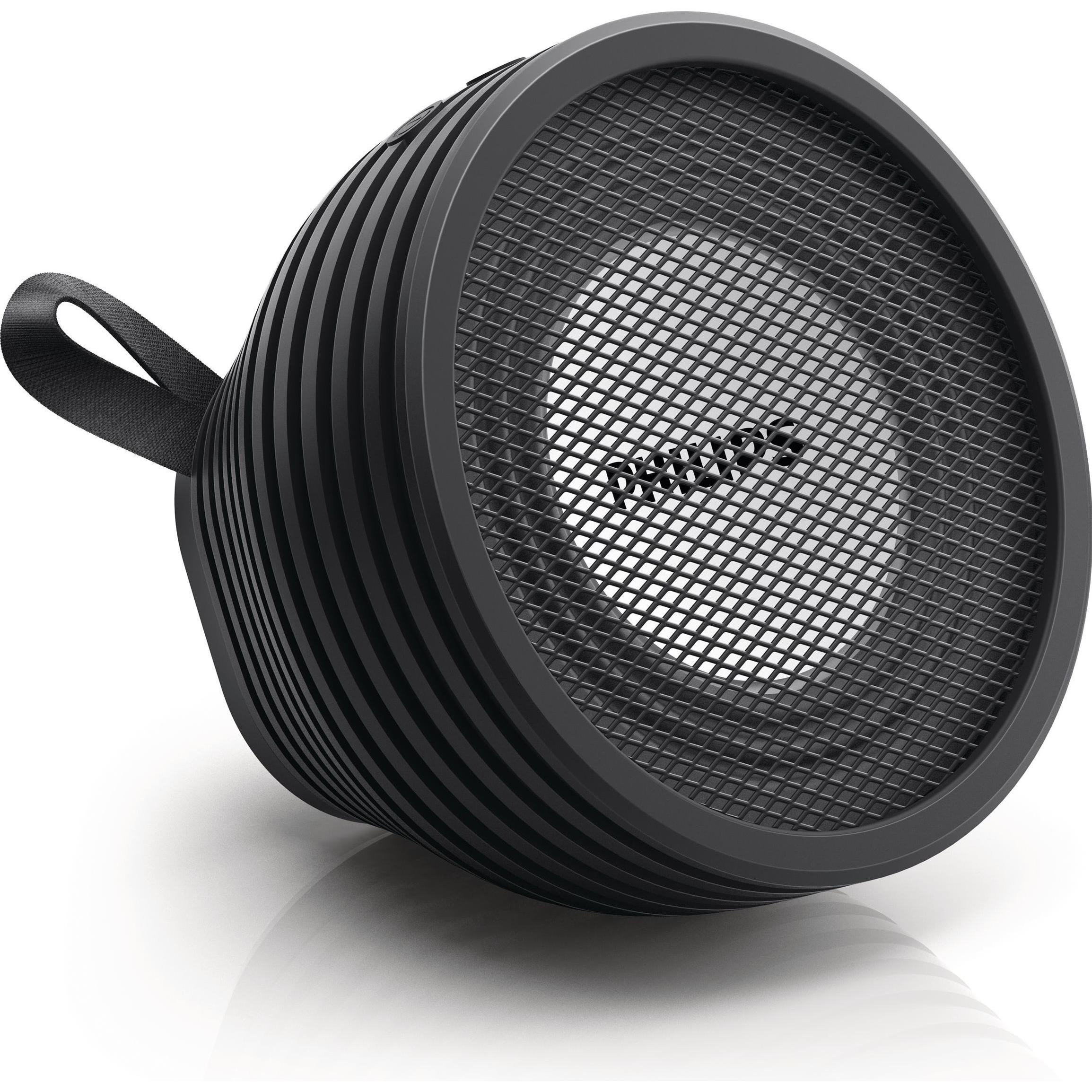 Philips SB2000B/00 (8 h, Batteriebetrieb), Bluetooth Lautsprecher, Schwarz