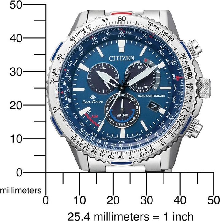 Productafbeelding Citizen Eco-Drive Promaster - CB5000-50L (Chronograaf, Radiogestuurde klok, 47 mm)