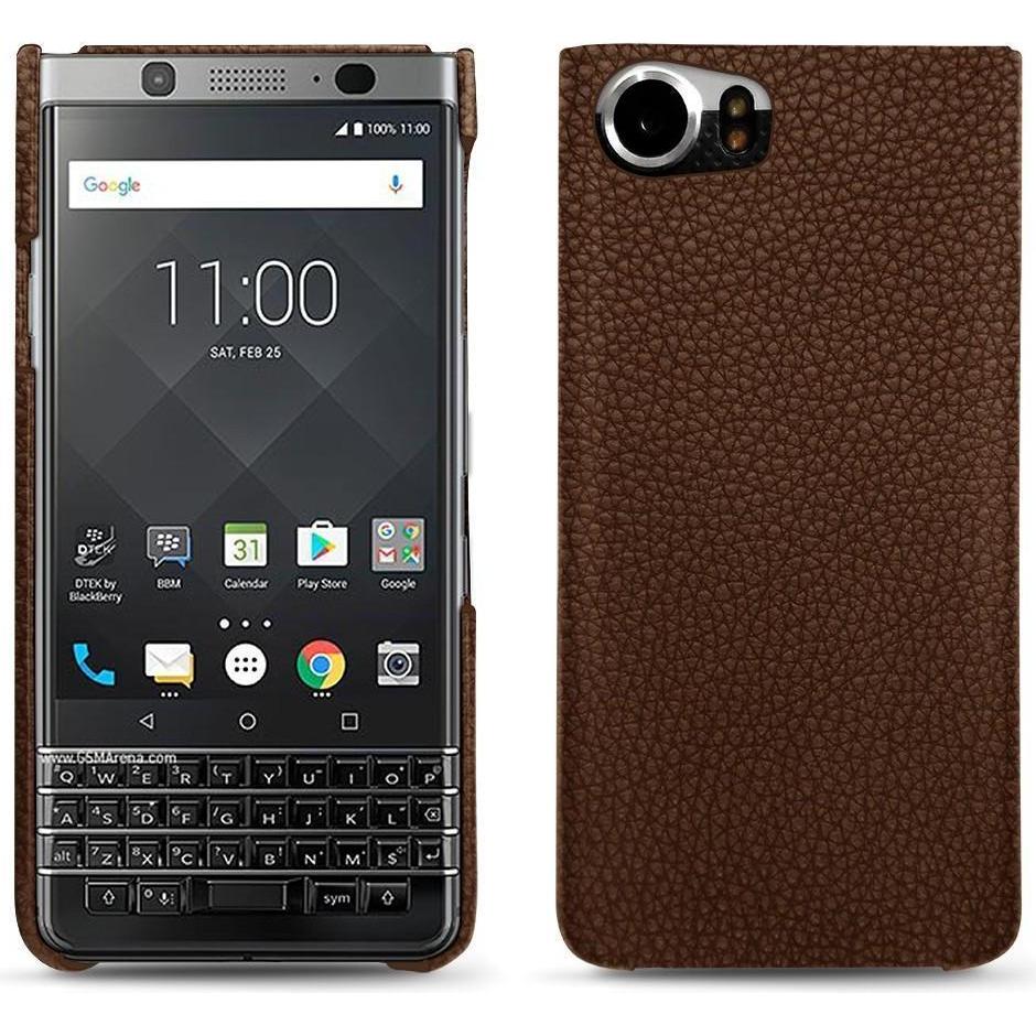 Thumbnail - Noreve Lederschutzhülle (Blackberry KEYone), Smartphone Hülle, Braun