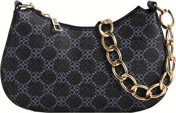 Immagine prodotto Only-Bags.Store Borsa ascellare classica con stampa retrò, semplice borsa a tracolla, borsa casual, shopping