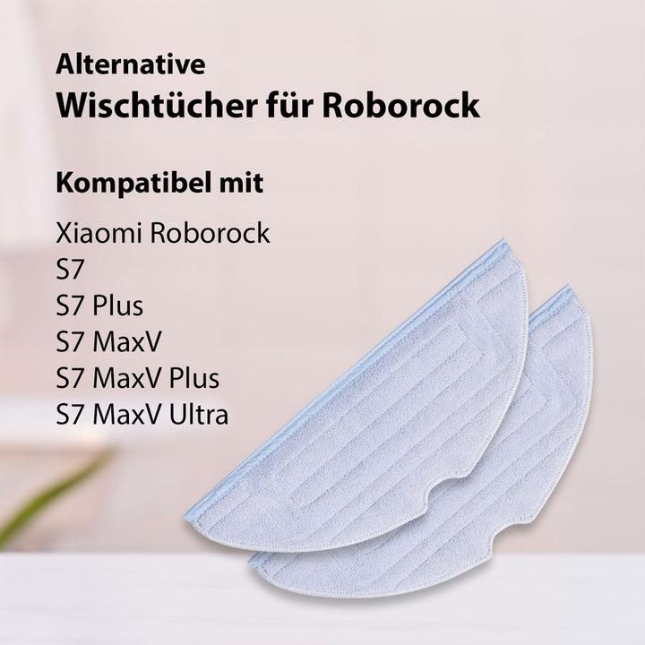 Image du produit Hermex Alternative Wischtücher für Roborock S7 series Mop Aufsatz 2er Pack