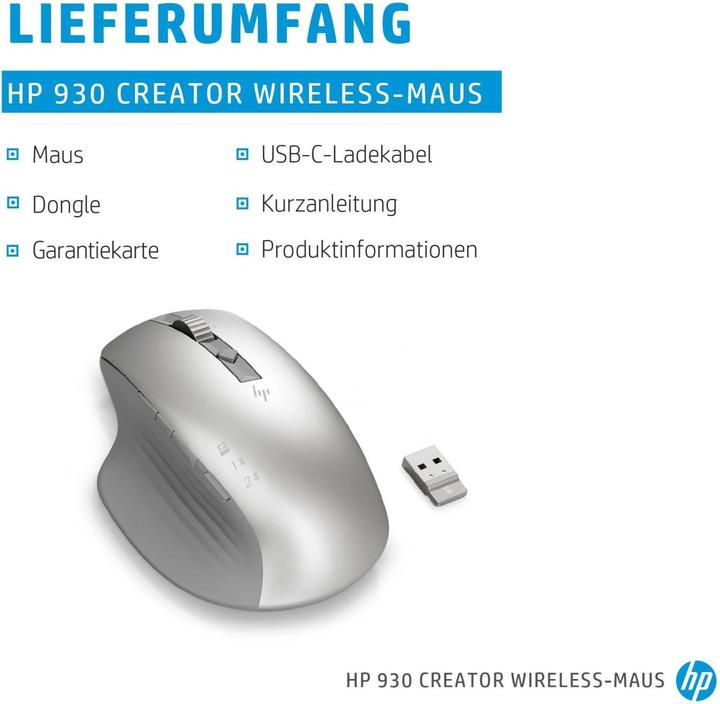 Actual product image HP 930 Creator Wireless Mouse (Wireless)