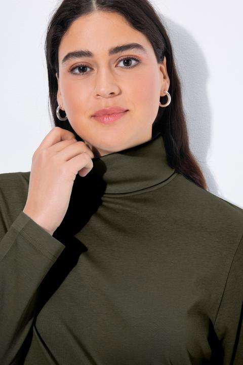 Produktbild Ulla Popken Shirt, Rollkragen, Slim, Langarm (62)