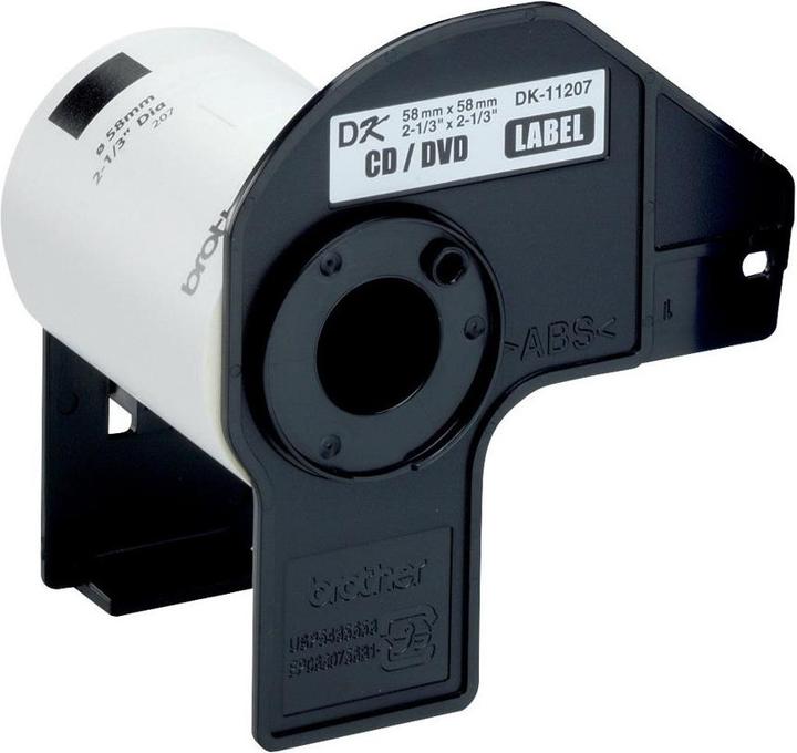 Actual product image Brother DK-11207 CD/DVD label (58 mm)