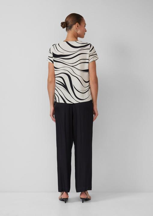Immagine prodotto s.Oliver Bluse Kurzarmbluse mit Rundhalsausschnitt und All-over-Print (36)