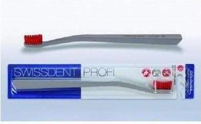 Actual product image Swissdent Toothbrushes Profi Colours Toothbrushes Soft-Medium Grey / 1 pc. (1 x)