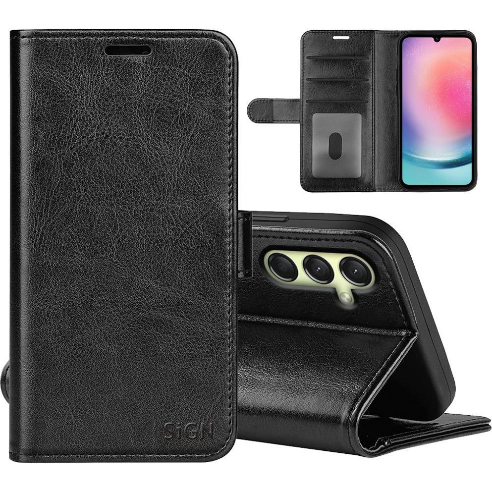 SIGN Wallet Case for Samsung Galaxy A16 - Black (Samsung Galaxy A16), Smartphone Hülle, Schwarz