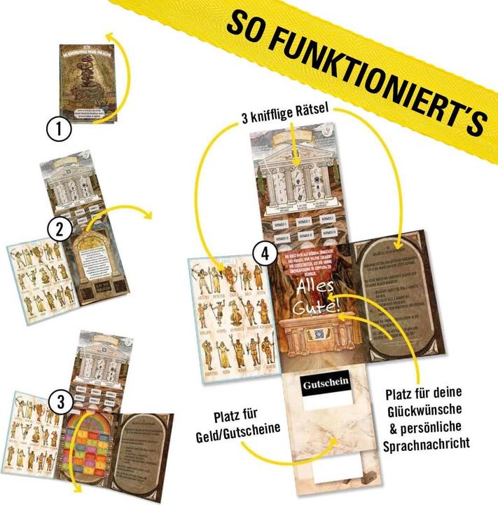 Actual product image Hidden Games The mysterious oracle of Delphi - puzzle card (German, 1 Players)