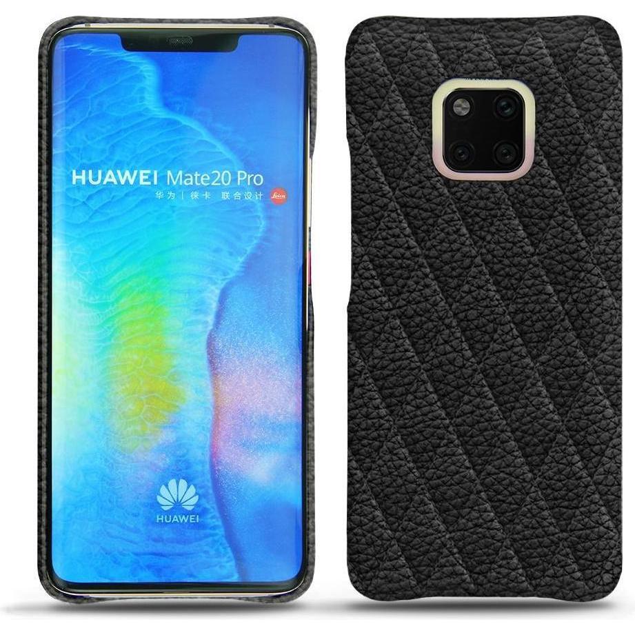 Thumbnail - Noreve Lederschutzhülle (Huawei Mate 20 Pro), Smartphone Hülle, Schwarz