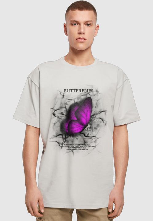 Produktbild Merchcode Butterflies Heavy Oversized Tee - 117179 (L)