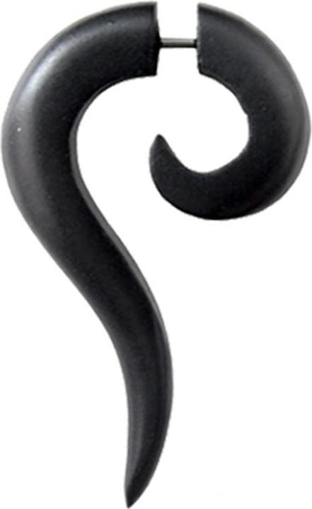 Produktbild Star Piercing Fake Spirale Haken aus Arengholz (ohne Messing, Organisch)