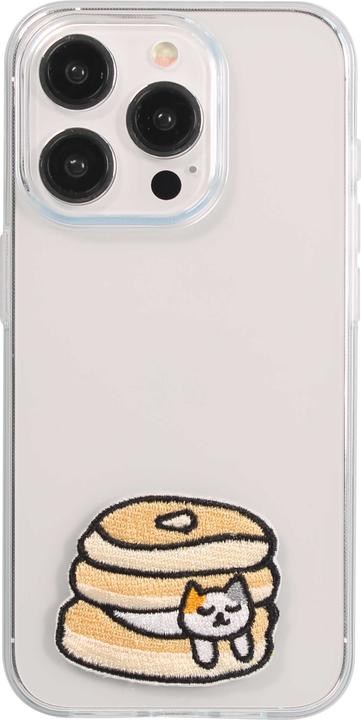 Produktbild PhoneLook Sticker Aufkleber für Handy/Tablet/Computer 3D gestickt Cat in pancakes