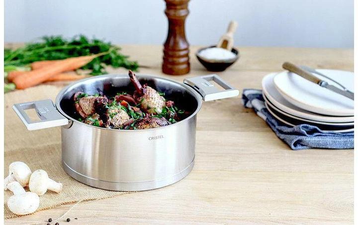 Actual product image Cristel Strate Amovible meat pot Ø26cm (26 cm, Pot, Stainless steel, Aluminium)