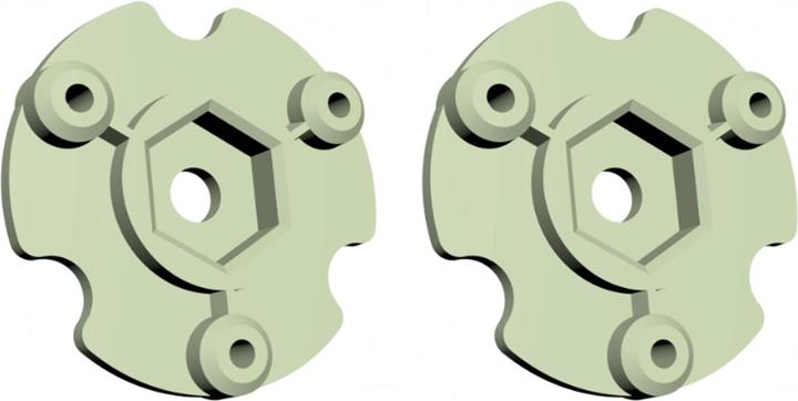 Produktbild Amewi Radnabe 2 Stück für 8x8 Truck grün