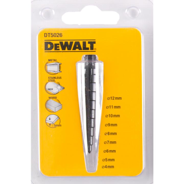 Actual product image DeWalt STEP DRILL 412mm (4-12mm)