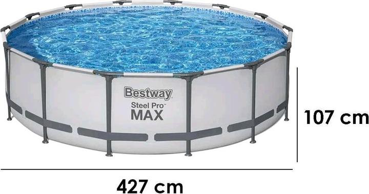 Produktbild Bestway Steel Pro MaxRundpool für 78 Personen (427 x 107 cm)