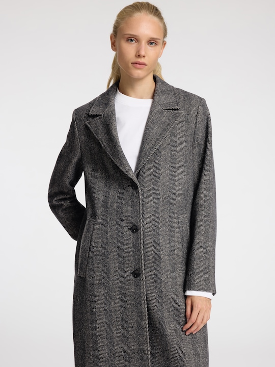 Actual product image Selected Femme Slfnew Alma Wool Coat Herringbone Noos (40)