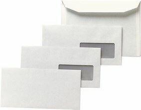 Produktbild GPV Briefumschl„ge, DA, 115 x 225 mm, weiá, mit 2 Fenster (1x)