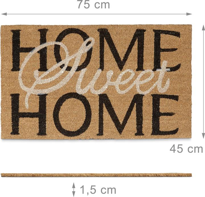 Produktbild Relaxdays Fussmatte Kokos (75 x 45 x 1.5 cm)
