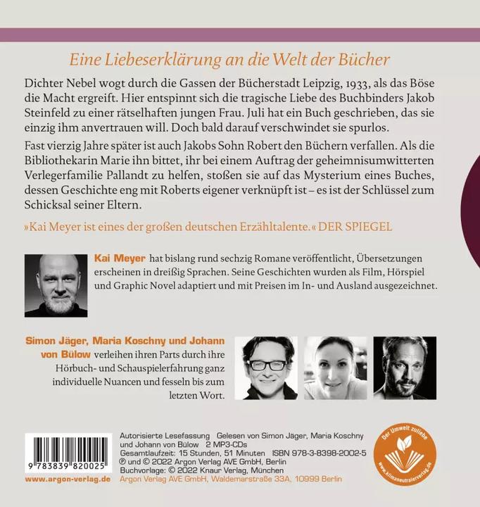 Produktbild Die Bücher, der Junge und die Nacht (Johann von Bülow, Maria Koschny, Simon Jäger, Kai Meyer, Deutsch)