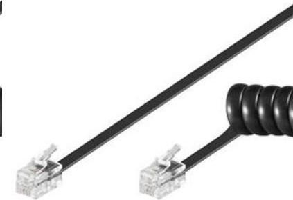 Produktbild Goobay Telefonhörer-Spiralkabel CCA RJ10-Stecker > RJ10-Stecker