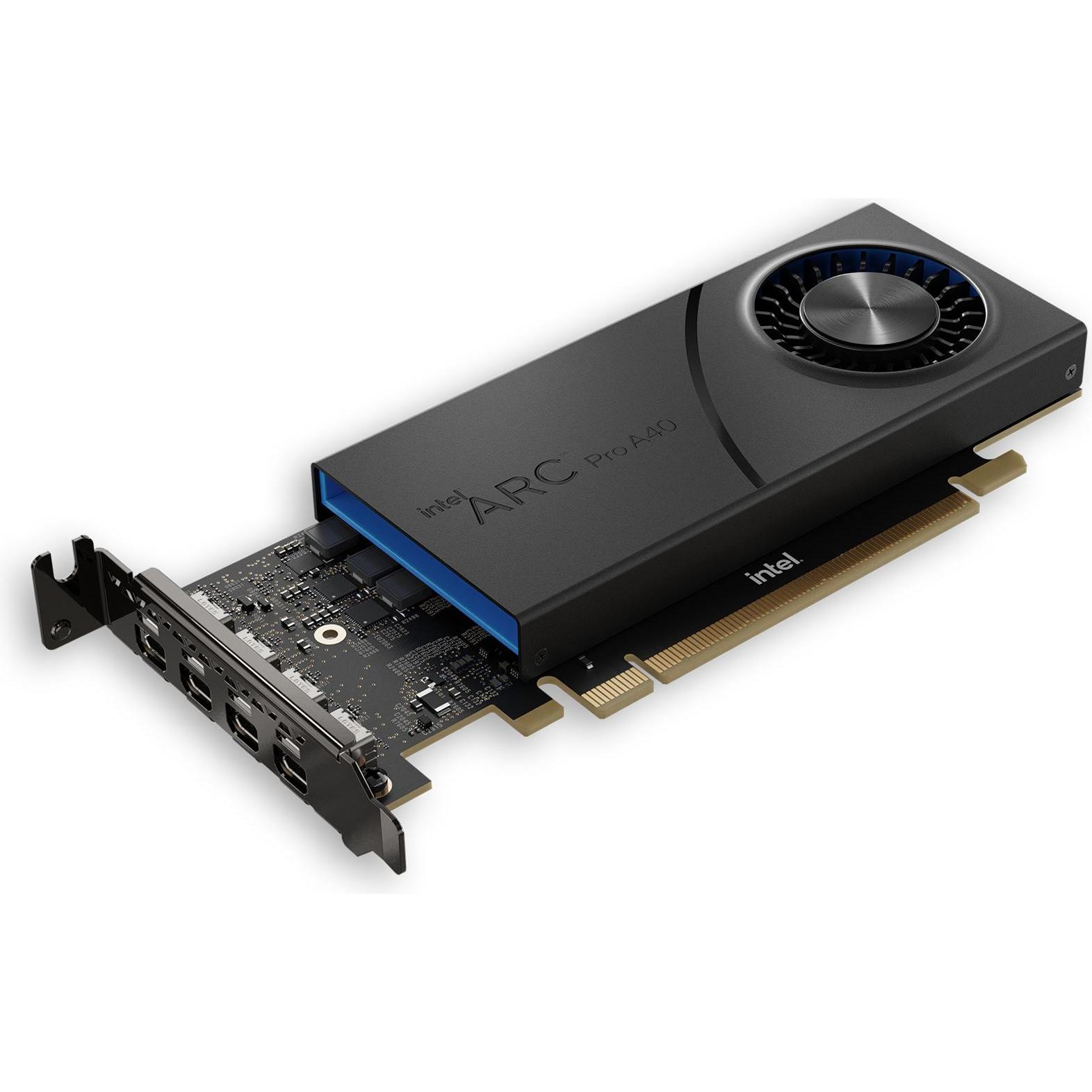 Intel Arc Pro A40, Arc Pro A40, 6 GB, GDDR6, 96 Bit, 7680 x 4320 Pixel, PCI Express x16 4.0 (6 GB), Grafikkarte