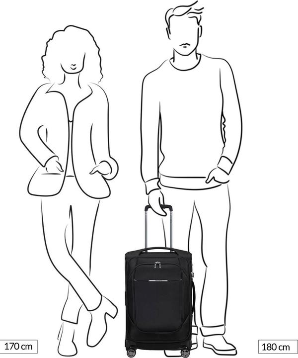 Actual product image Samsonite Re-Lite Trolley mit 4 Rollen erweiterbar 55cm (41 l)