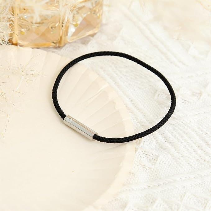 Immagine prodotto Made by Nami Stoffarmband (21 cm, Acciaio inossidabile, Corda da vela)