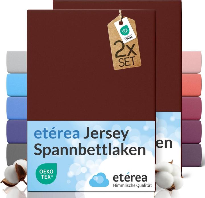 Etérea Jersey Fixleintuch 2er Set (80x200 cm)