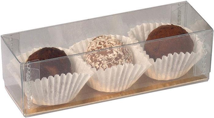 miniSchoggi Pralinen & Macaron Verpackung transparent (1 x)