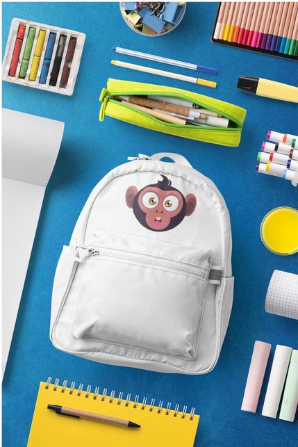 Produktbild Bügelbilder Schul & Freizeitsrucksack-Set Monkey 7 (15 l)
