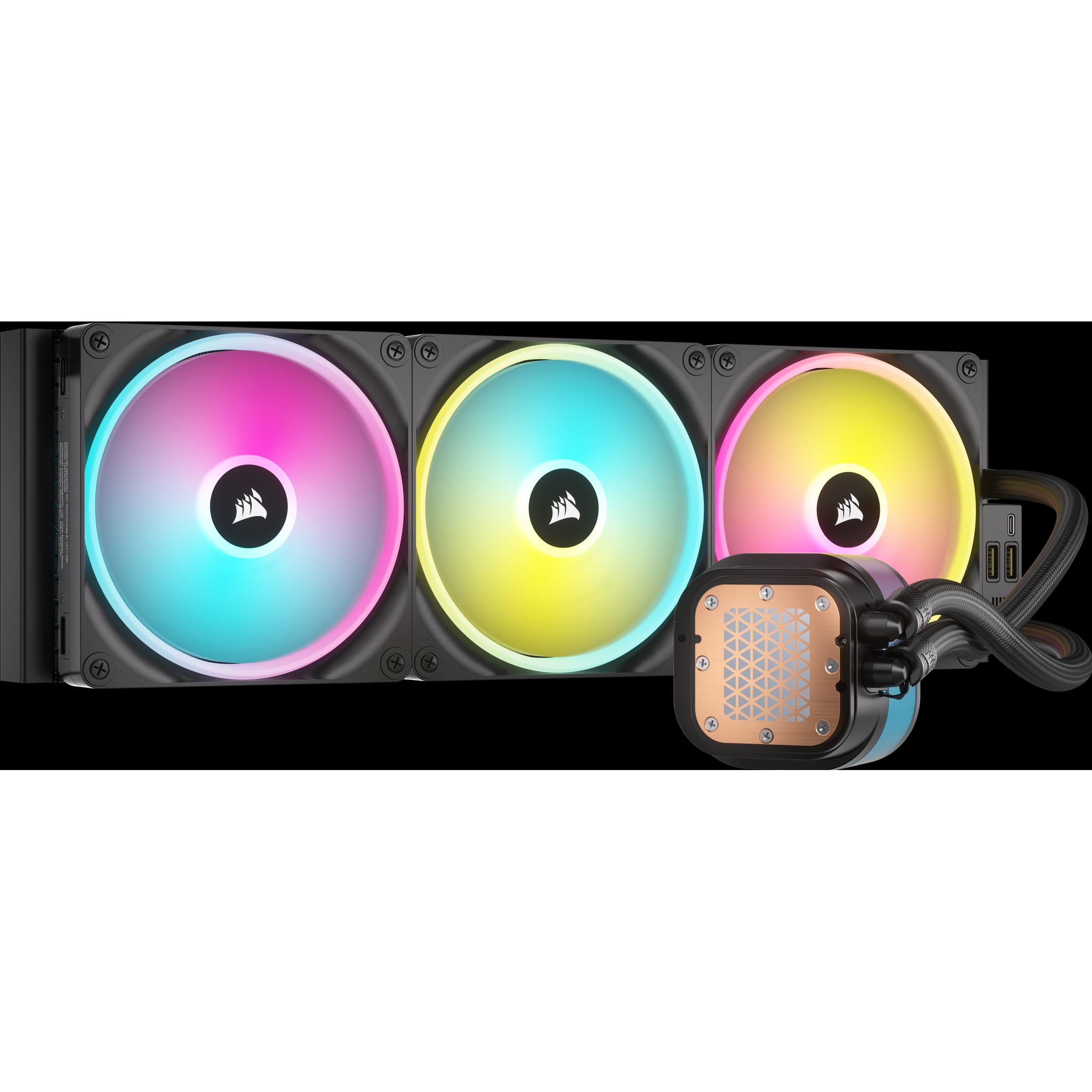Thumbnail - Corsair iCUE LINK H170i RGB AIO, CPU Wasserkühler, Schwarz